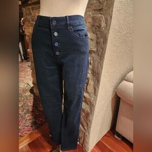 NWT White House Black Market Navy High Rise Jeans Size 6